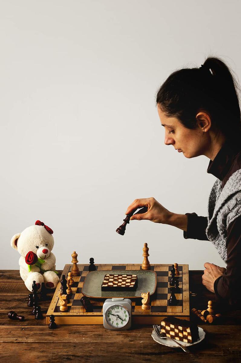 Como hacer Bizcocho de ajedrez