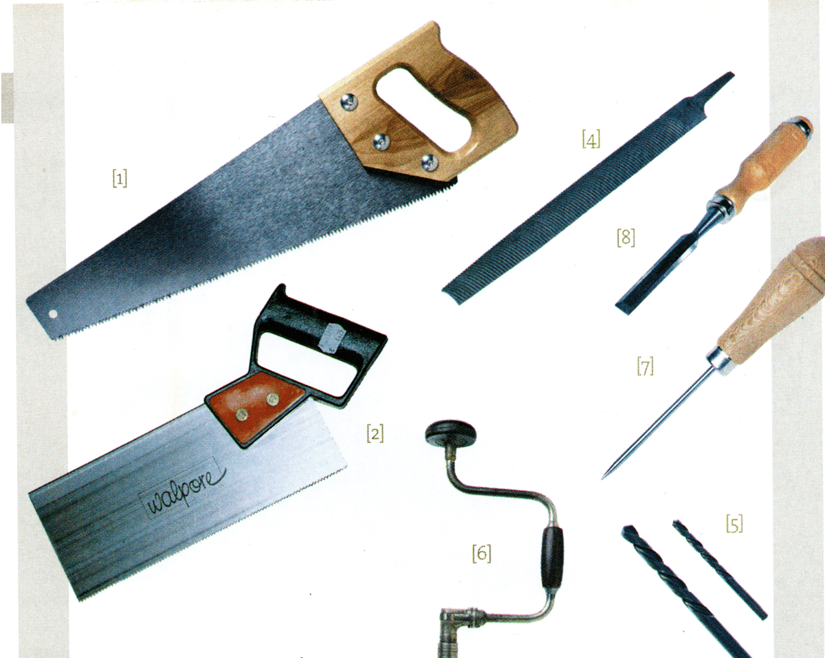 Herramientas para hacer carpintería