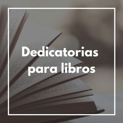 dedicatorias para libros