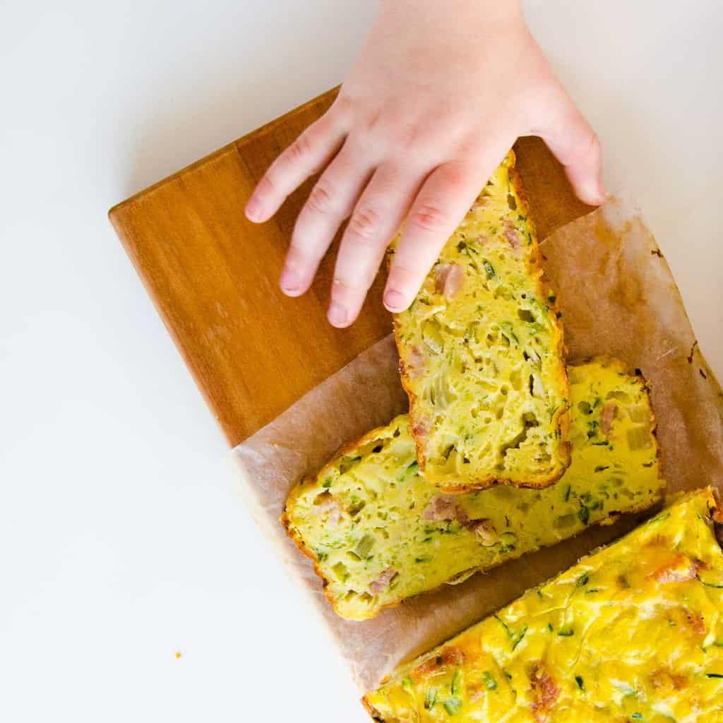 pastel de calabacín saludable