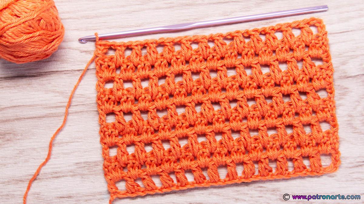 cómo tejer el punto puff alternos de crochet ganchillo tutorial paso a paso