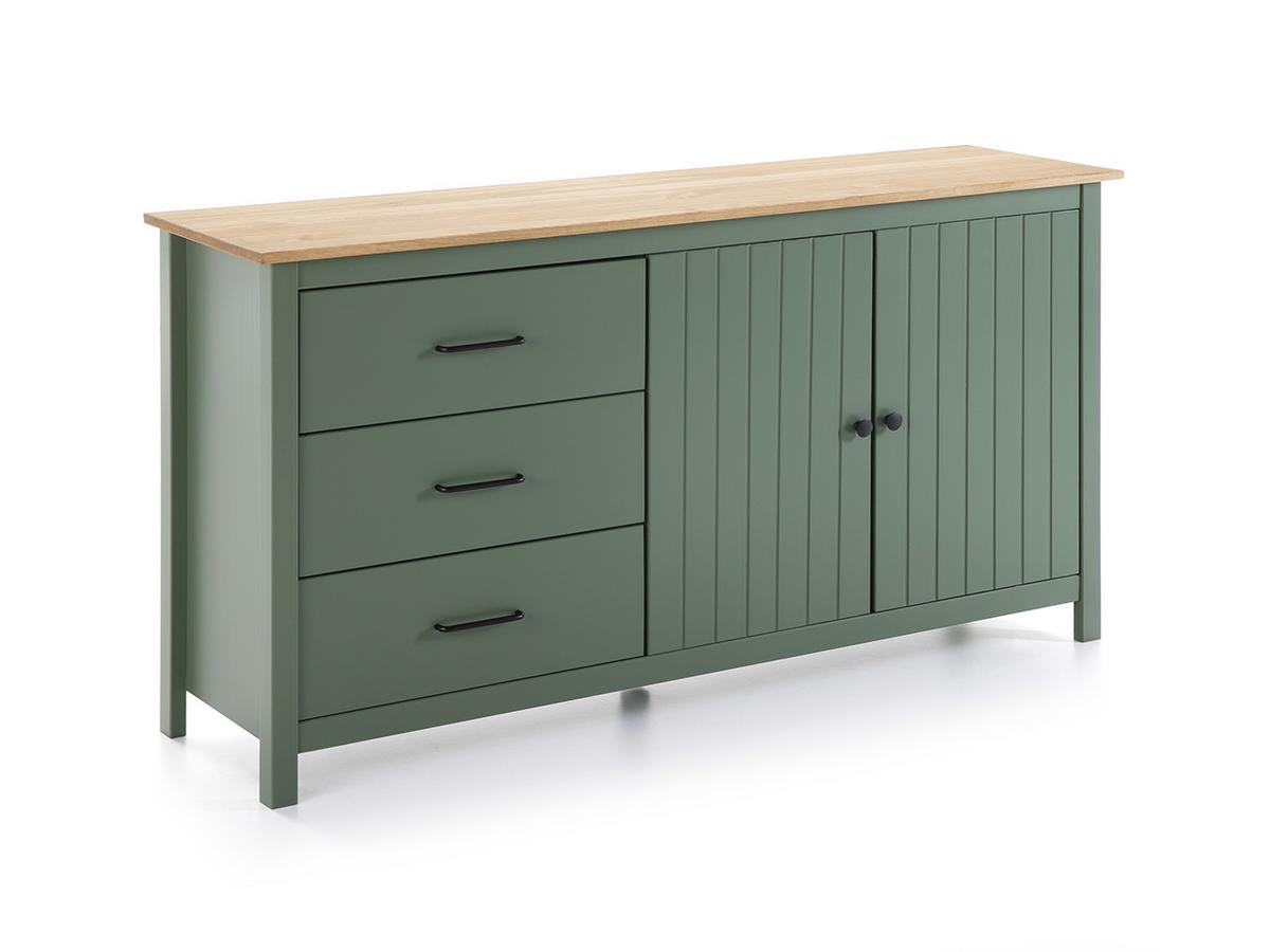 Aparador Lucas Verde / Madera Pino 40x80x150cm