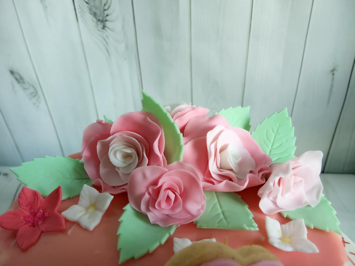 Bouquet flores fondant
