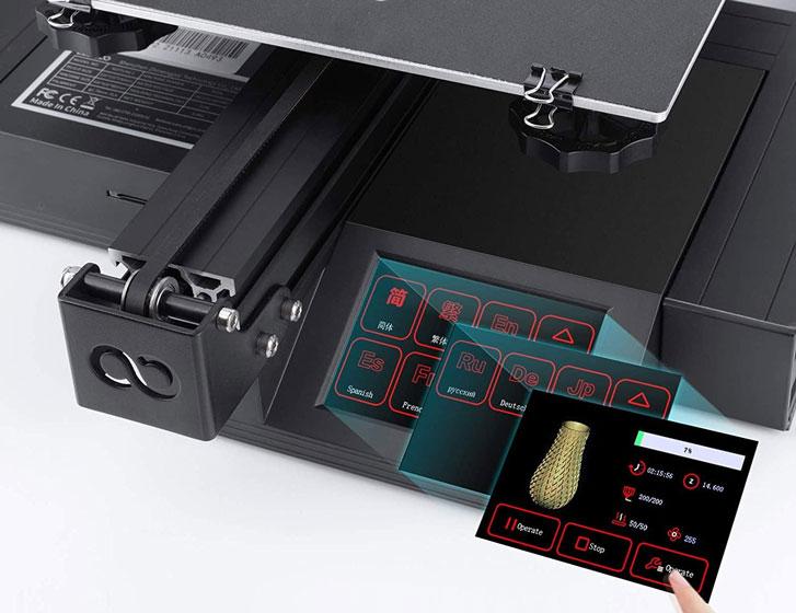 Pantalla LCD e Interfaz de usuario