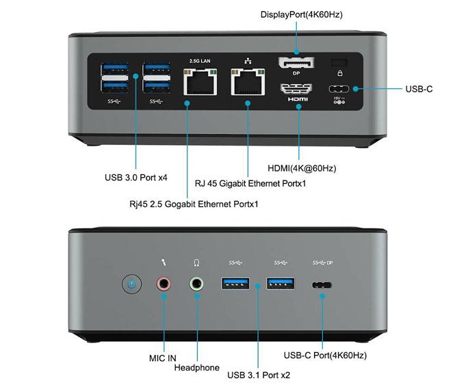 Puertos y conectividad