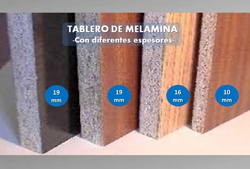 tablero de melamina y como reconocerlo por sus diferentes espesores