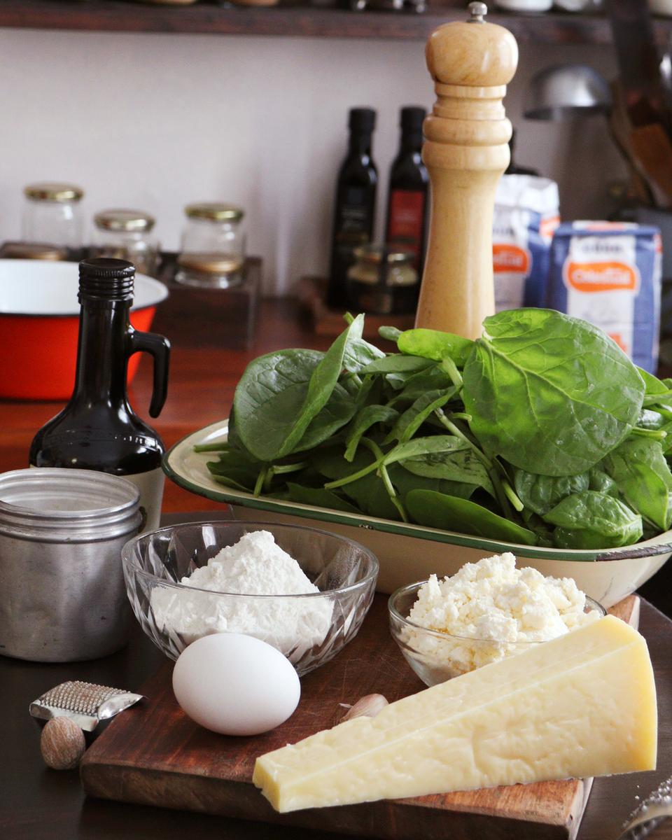 malfatti ñoqui espinaca ricotta queso