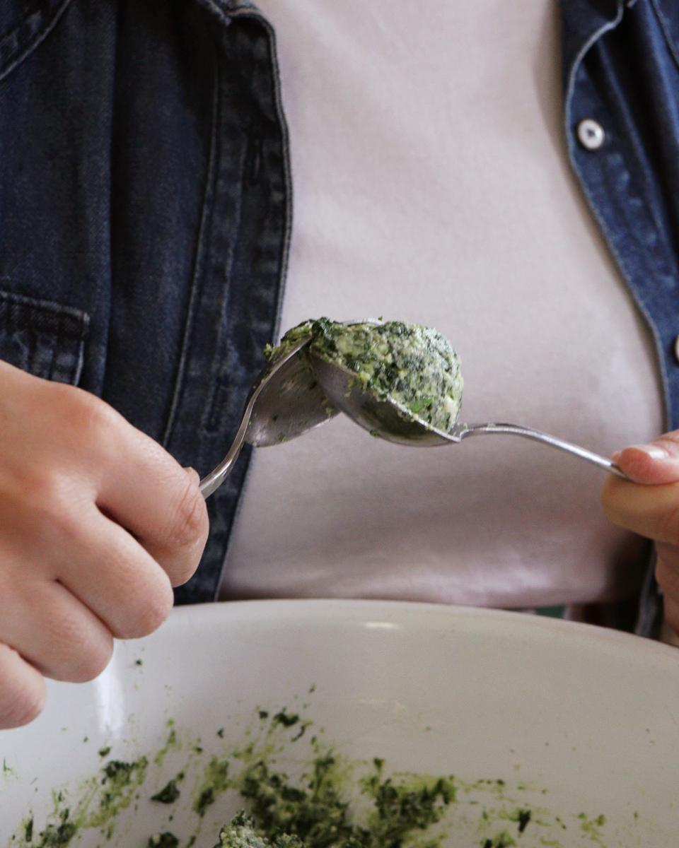 malfatti ñoqui espinaca ricotta queso