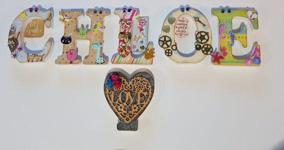 Nombre Chole decorado para habitación infantil