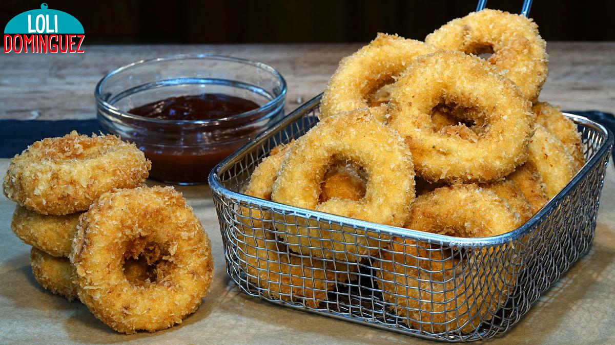 AROS DE POLLO Y PATATA (PAPA), TIERNOS POR DENTRO CRUJIENTES POR FUERA, RECETA FÁCIL; Esta receta sorprenderá a toda la familia, quedan unos aros o rosquillas deliciosas con el interior tierno y jugoso y por fuera crujientes