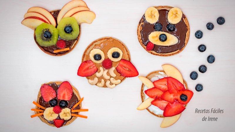 recetas tortitas saludables con frutas para niños