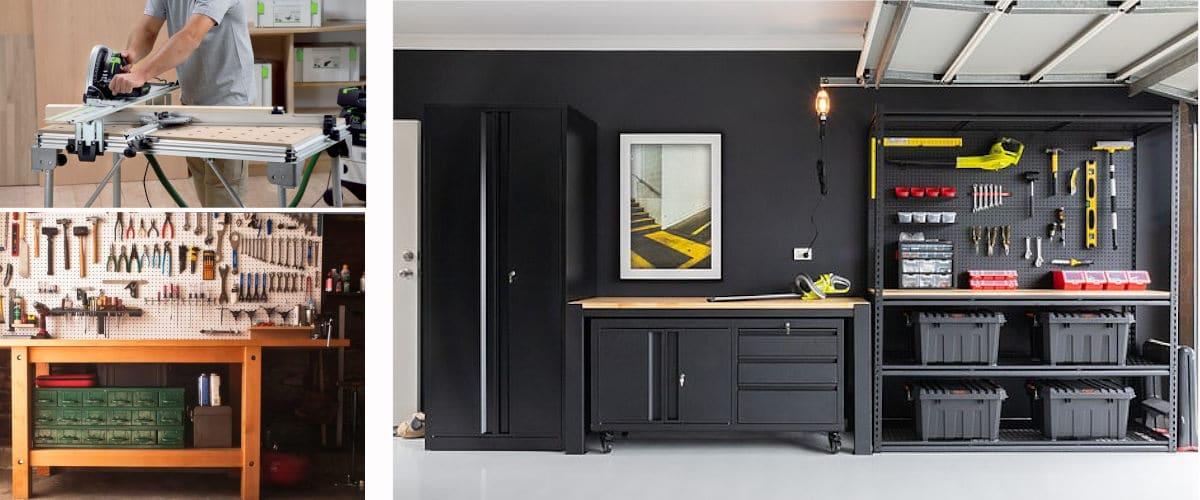 Los muebles pueden decorar un garaje