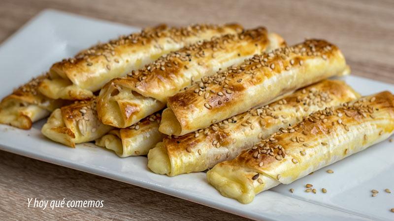 como hacer enrollados de jamón y queso fáciles y rápidos