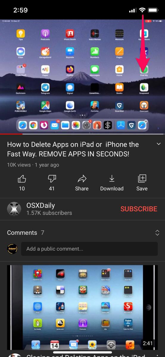 Cómo transmitir el audio de YouTube por AirPlay en el HomePod