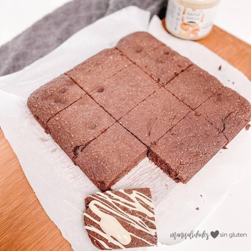 brownie keto con harina de coco