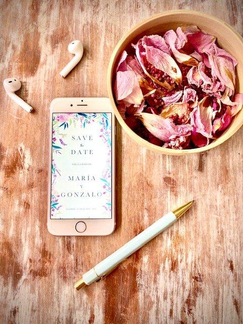 Save the date digital para bodas en tiempos del coronavirus
