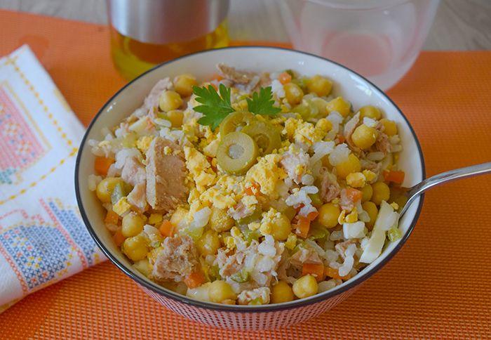 ensalada de garbanzos atun