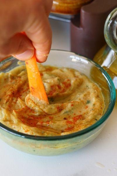 Baba Ganush con verduras