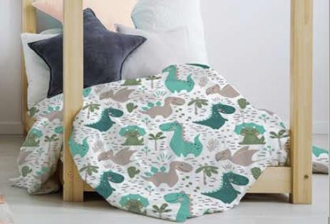 ropa de cama infantil con dibujo de dinosaurios