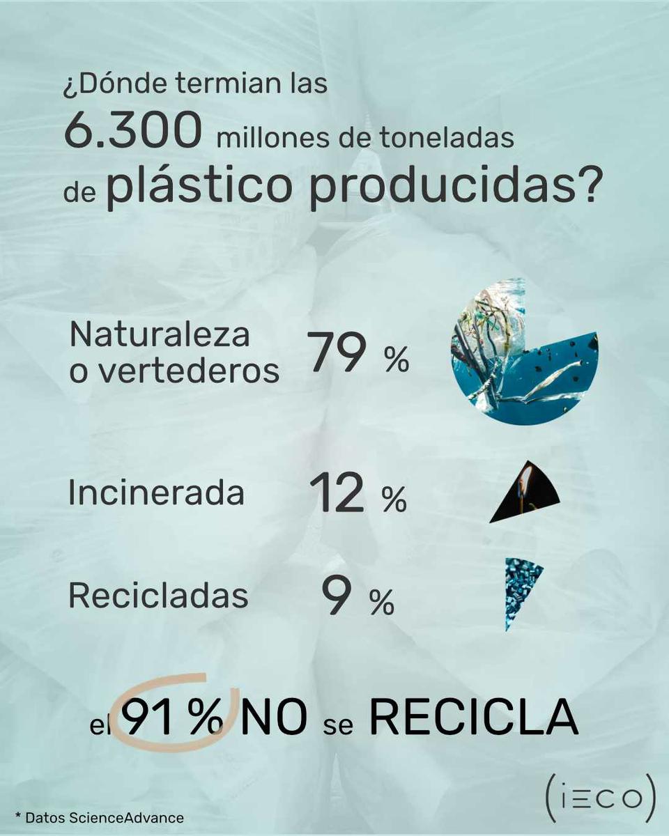 ¿Dónde terminar las 6300 millones de toneladas de plástico producidos?