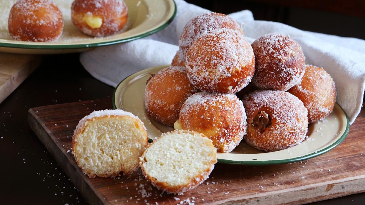 berlinesas bolas de fraile rellenas donuts