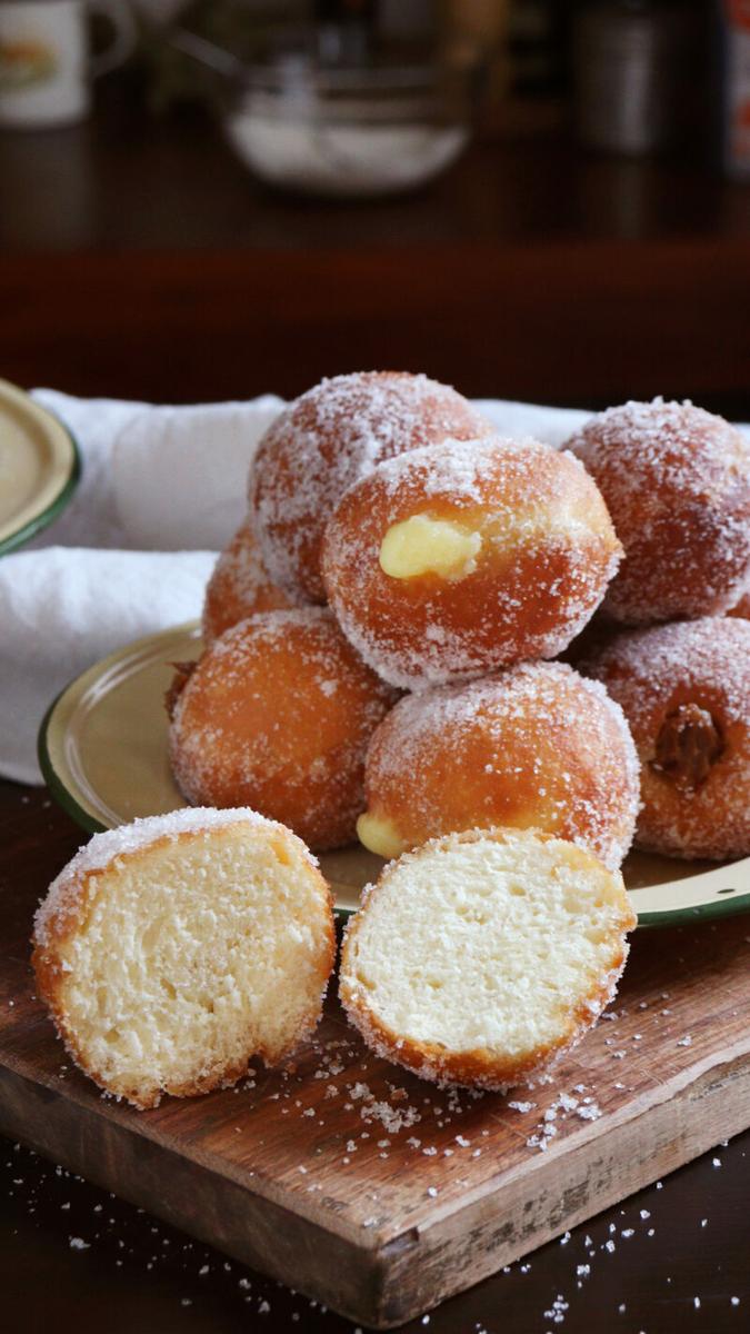 berlinesas bolas de fraile rellenas donuts