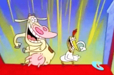 Top 30 Cow And Chicken GIFs | Find the best GIF on Gfycat