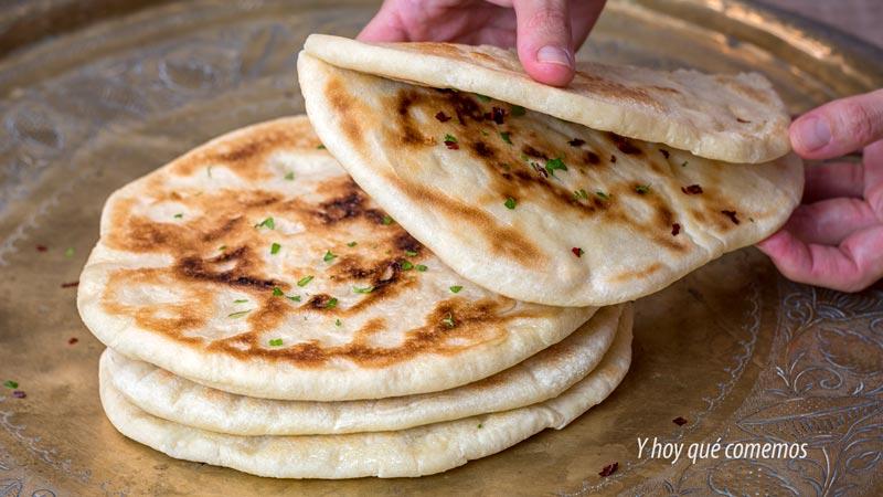 pan plano indio a la sarten paso a paso