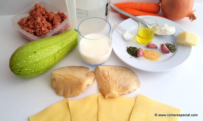 Ingredientes lasaña