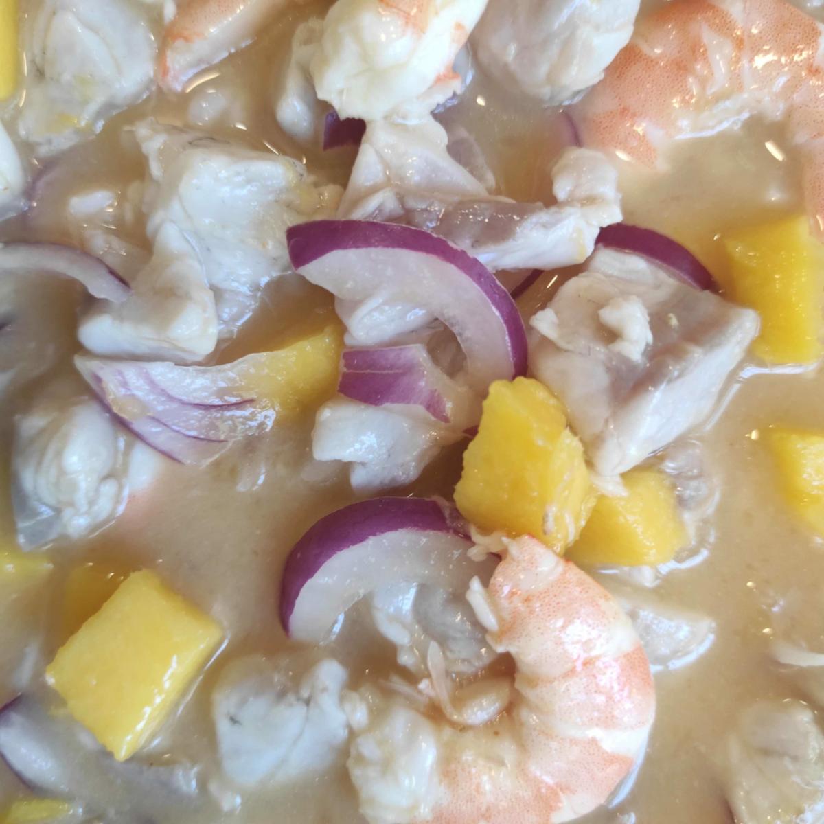 Tacos de ceviche preparados a mi manera