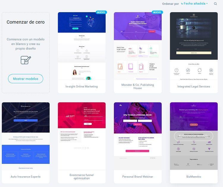 Ejemplos de las plantillas para newsletter