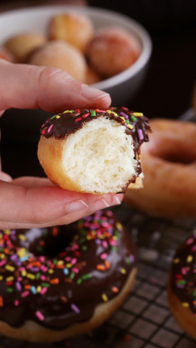 donas caseras donuts doughnut bites holes homero