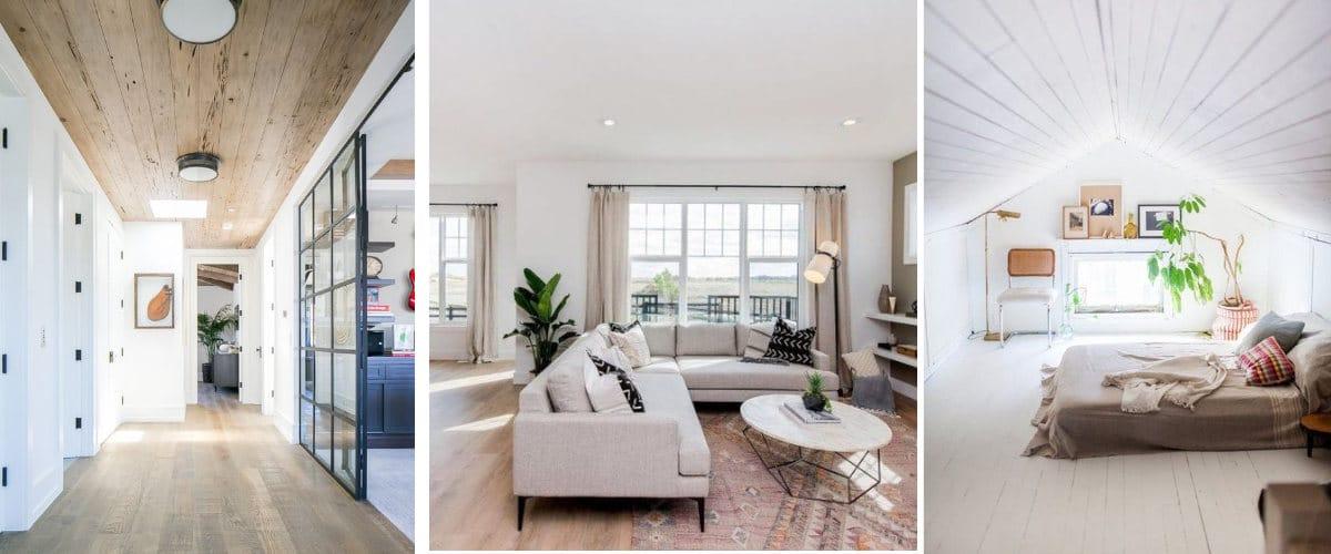 Casas con techos bajos