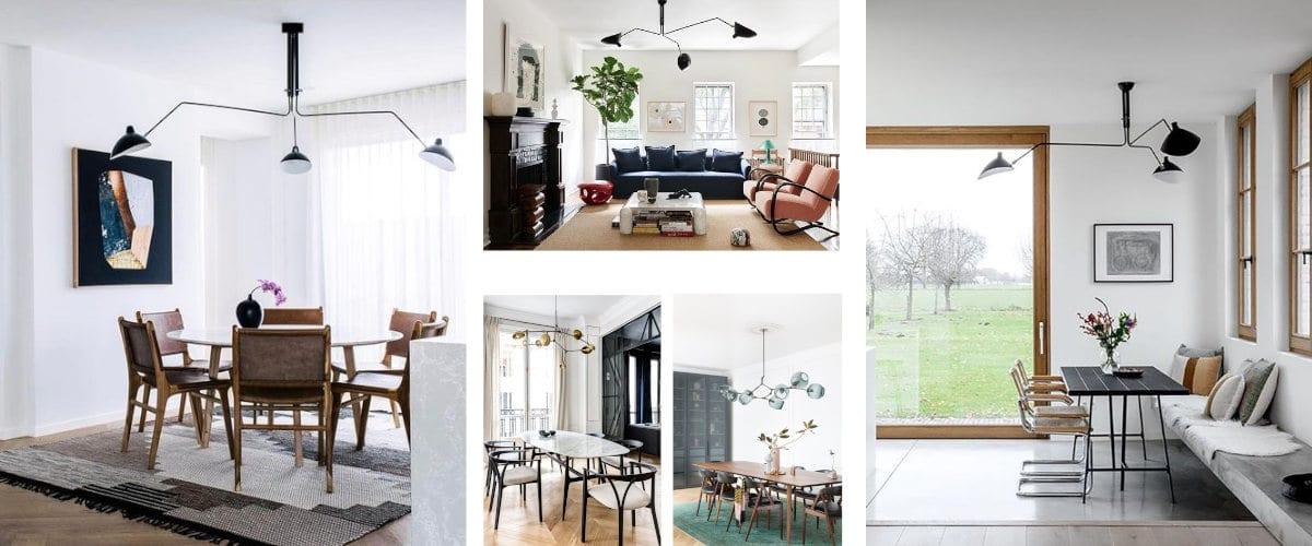 Ilumina el salón o el comedor con arañas modernas 