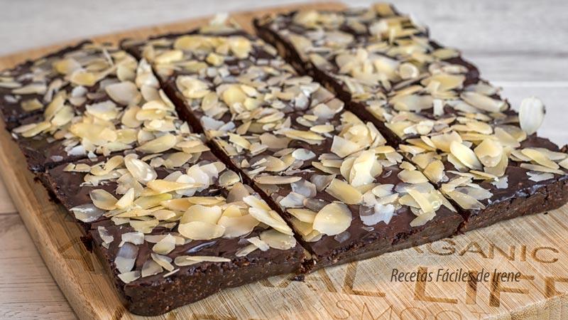 brownie sin horno saludable paso a paso