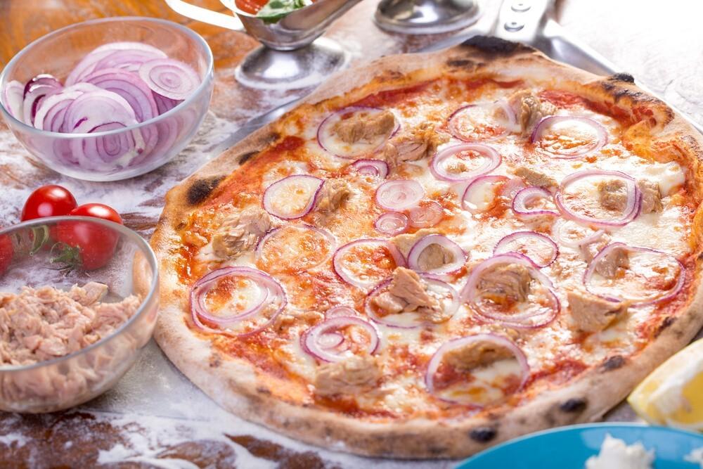 Pizza de atún para niños