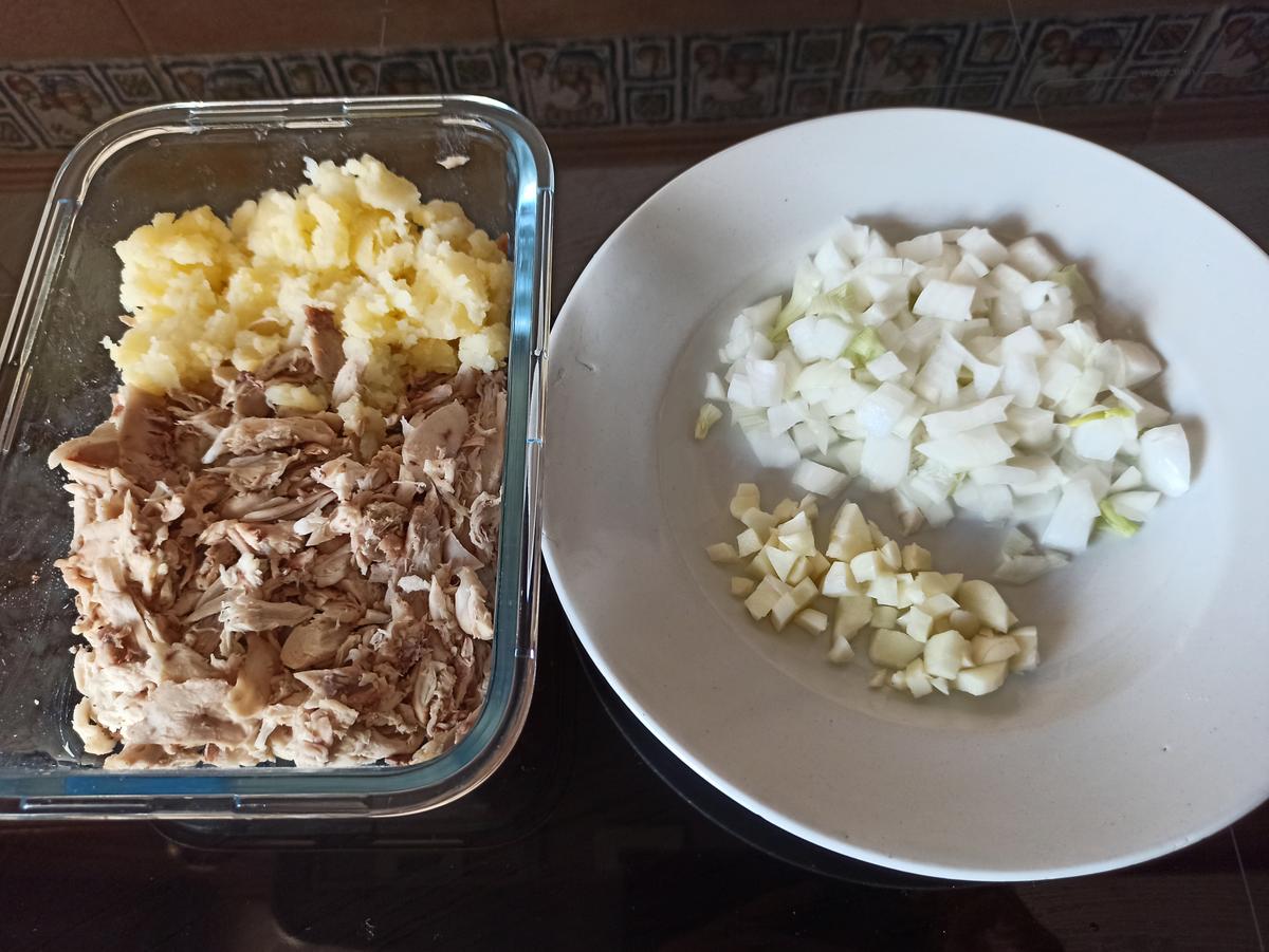 Rosquillas de pollo y patata