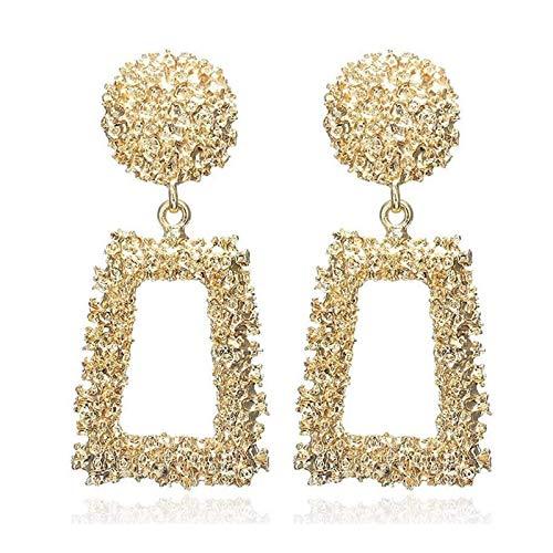 Pendientes de moda, joyería para niñas Versátil pendientes geométricos...
