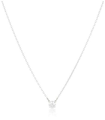 Swarovski Collar Attract Round, blanco, Baño de Rodio