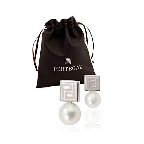Pendientes de mujer con perla Pertegaz 147100 blanco