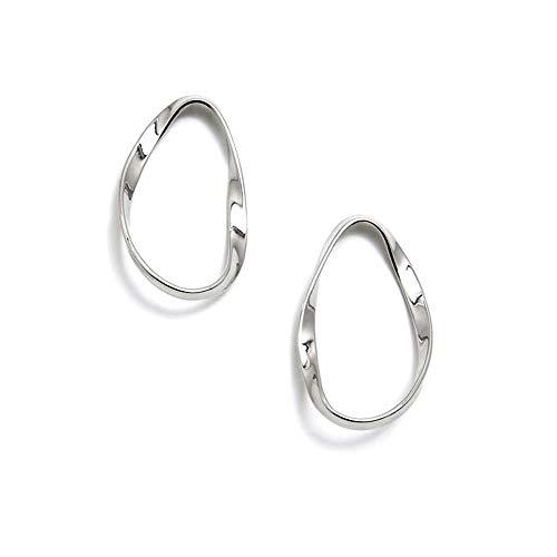 Pendientes Pertegaz colección Batlló largos 54mm. plateados oval reliado...