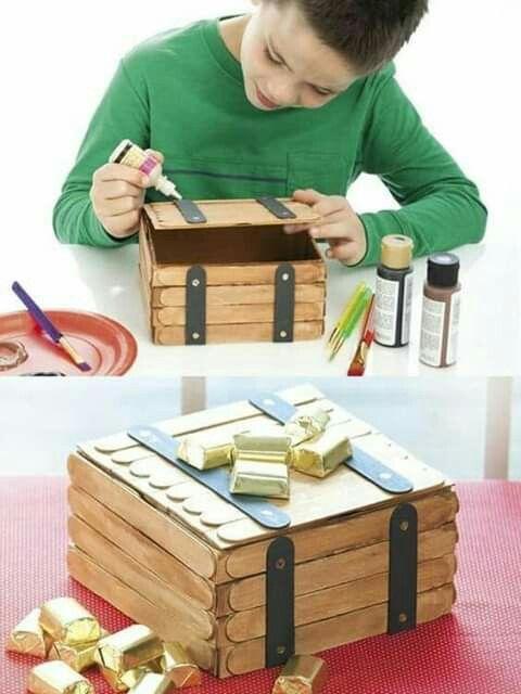 manualidad cofre pirata