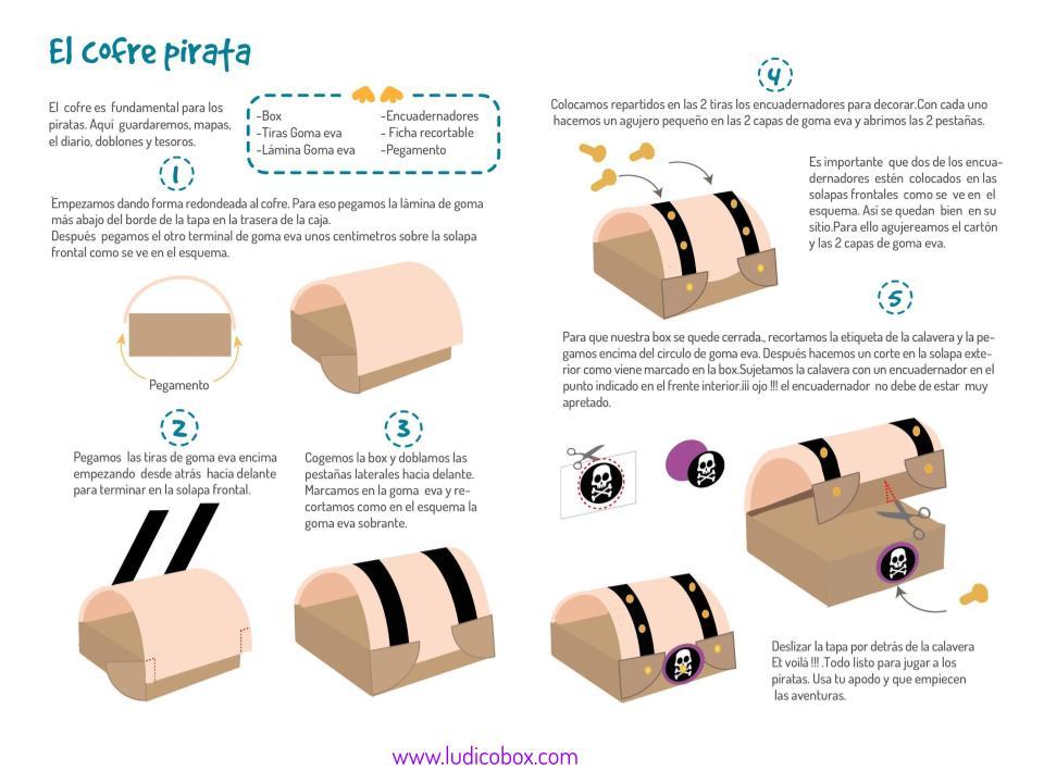 Manualidades piratas para niños y niñas aventureros