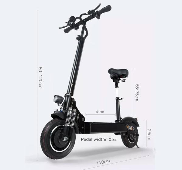 Janobike T10 - Dimensiones