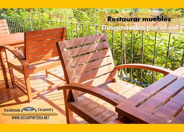 Cómo Restaurar muebles por efectos del sol