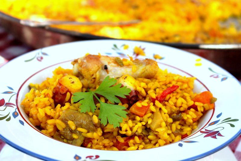 Arroz con setas