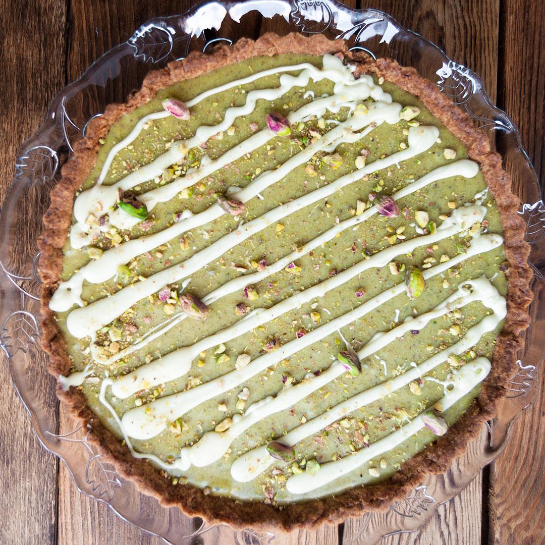 un pastel de chocolate blanco muy especial