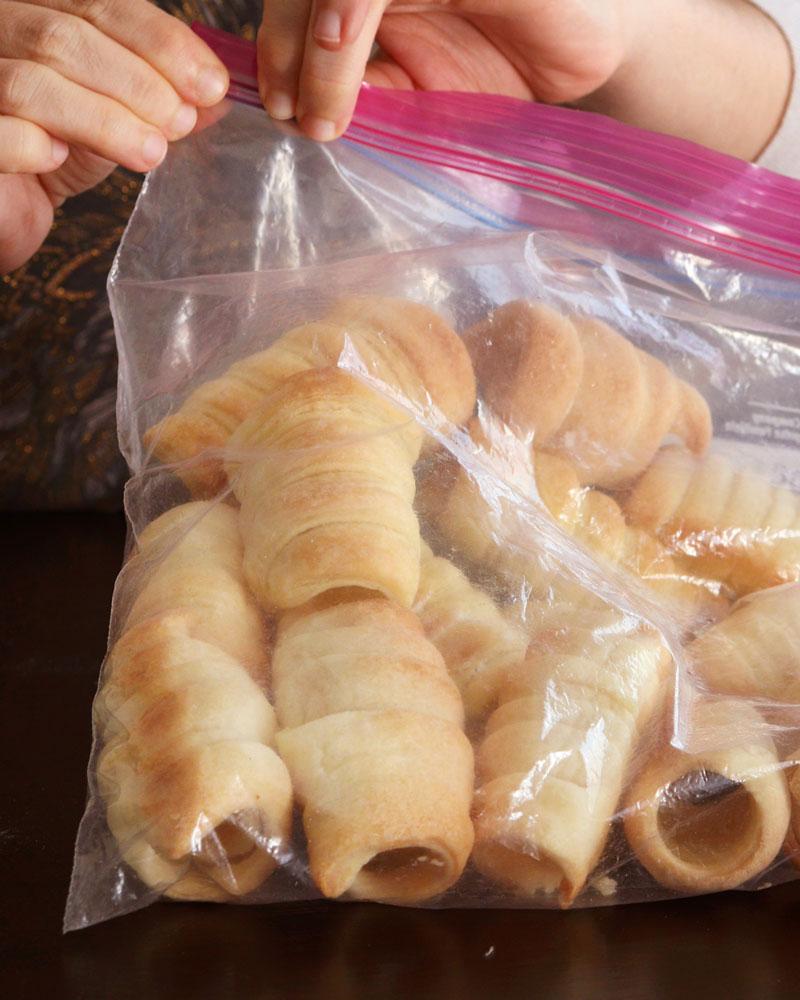 cañoncitos de dulce de leche hojaldre facil