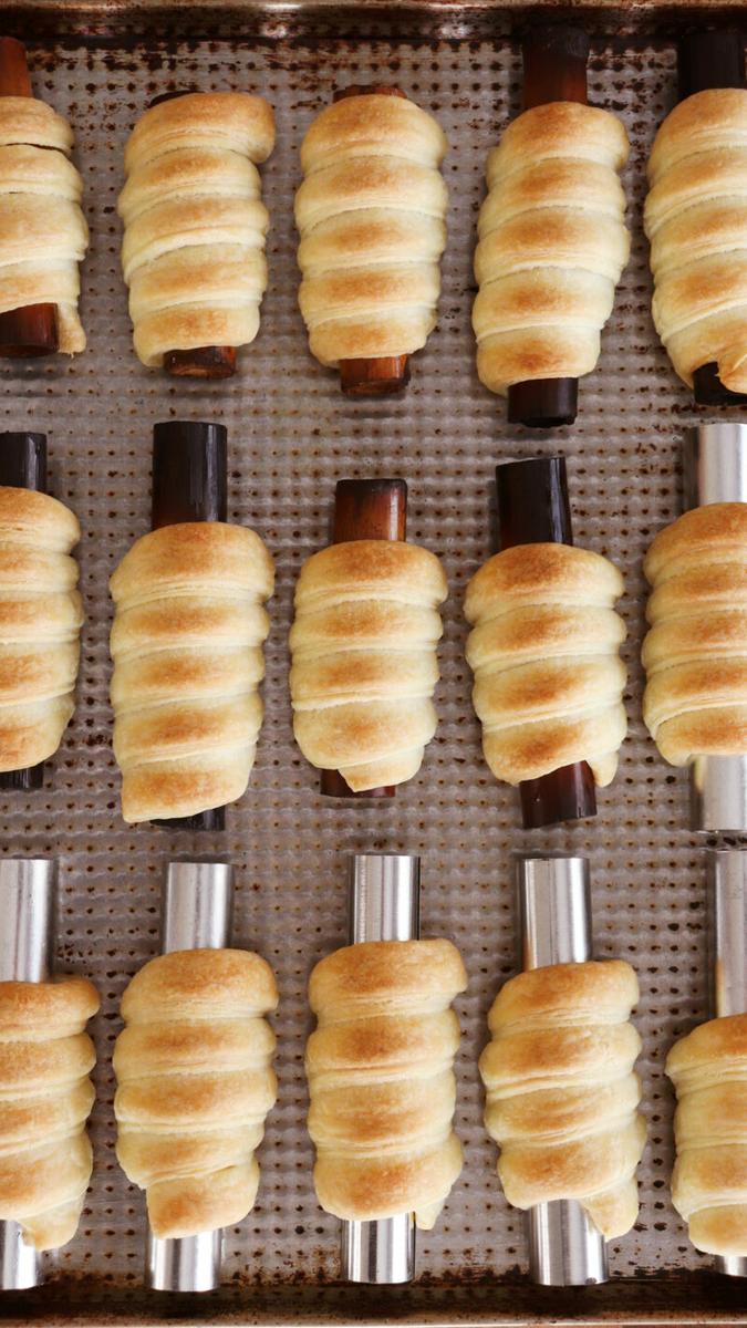 cañoncitos de dulce de leche hojaldre facil