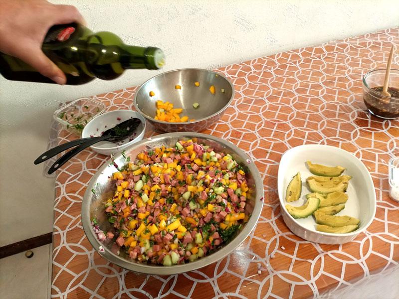 Como hacer un ceviche de atún con mango